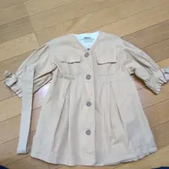 BREEZE ベージュ トレンチコート風ワンピース 90cm