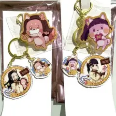 鬼滅の刃 バレンタイン アクリルチャーム アニマルクッキーバッジ カナヲ　禰豆子