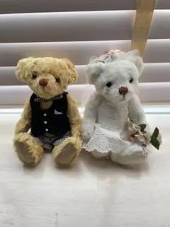 ウエディングテディベア　ハンドメイド