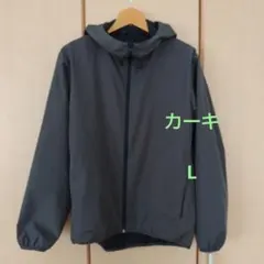 GU ウィンドプルーフシェルパーカ カーキ L