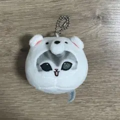 mofusand 海の生き物にゃんおかおぬいぐるみ　シロクマにゃん