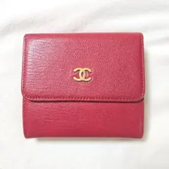 美品】CHANELカメリア二つ折り名刺入れカードケースオレンジ - メルカリ