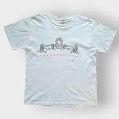 90s USA Tシャツ L XL相当 ホワイト 両面プリント シングルステッチ