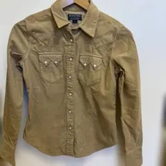 POLO JEANS COMPANY 코듀로이 셔츠 긴팔 베이지 S
