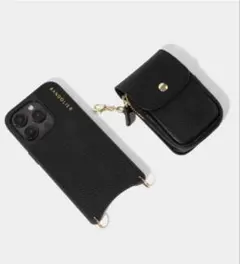 BANDOLIER ブラックショルダーケースiPhone15スマホケース