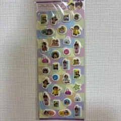 平成レトロ　モンチッチ　プックリシール