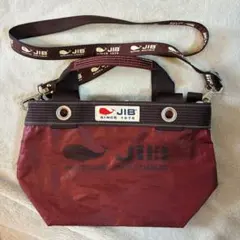 JIB ファスナー付きトートバッグ ショルダーベルト付き　ブラウンのサムネイル