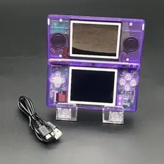 Nintendo DS Lightパープルクリアカスタム USB充電器付き