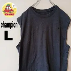 USA古着 champion ノースリーブ　L グレーのサムネイル