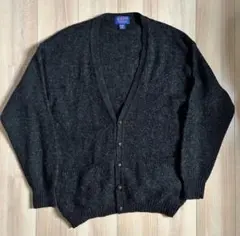 00s Pendleton シェットランドウール カーディガン ダークグレー Lのサムネイル