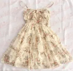 LIZLISA 00s 希少 BIGリボン レースローズフリルキャミワンピ 姫系 LIZLISA 00s 希少 BIGリボン レースローズフリルキャミワンピ 姫