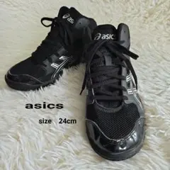 asics DUNK SHOT 24cm 黒 バスケットシューズ 室内OK