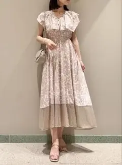 snidel スナイデル ウエストスリットワンピース(☆)