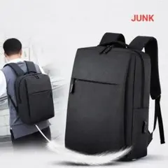 ジャンク　大容量 防水 PC収納 15.6 A4対応 通勤 通学 軽量 黒のサムネイル