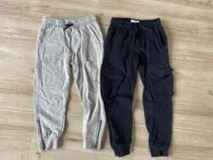 カーゴパンツ 2点セット ベージュ ブラック 7サイズ