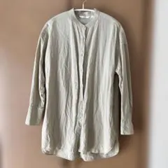 UNIQLO レディース長袖シャツ　ベージュSサイズ