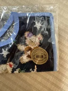 FEILER 花とクマの刺繍 スタイ