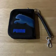 PUMA 二つ折り財布 ウォレット ブラック ブルーのサムネイル