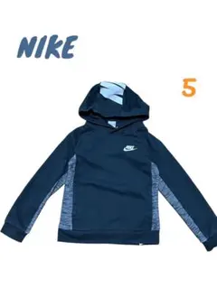 NIKEナイキ　キッズパーカー　トップス　ブラック　4-5