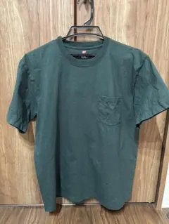 ヘインズ ビーフィーポケットTシャツ　グリーン
