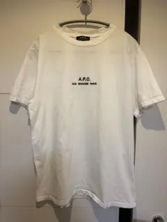 【美品】A.P.C. RUE MADAME PARIS Tシャツ ホワイト Lのサムネイル