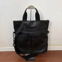 COACH メンズ ハミルトン ペブルドレザー ポートフォリオ ブリーフ