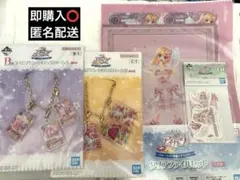 アイカツ 一番くじ 星宮いちご バックチャーム ステッカー クリアファイルセット