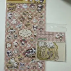 サンリオキャラクター ぷくぷくシール4個セット