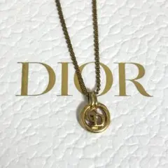 DIOR ディオール　CDロゴ　ネックレス　ビンテージ　サークル