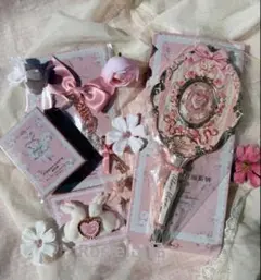 フラワーノーズ　バニーガーデンテイルズ　小物セット　ピンク