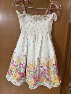 リズリサ フラワープリント 半袖ミニワンピース - メルカリ