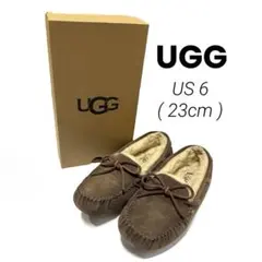 美品 UGG アグ ダコタ モカシン US6 23.0cm エスプレッソ