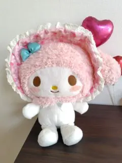 마이멜로디 ぬいぐるみ ピンク チェック柄