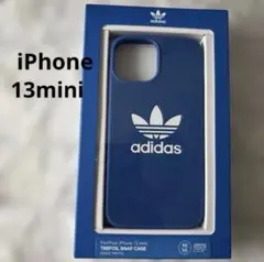 アディダス adidas iPhone 13mini ブルー ロゴ ケース