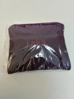 新品 Laka ポーチ ダークパープル