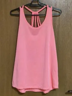 オレンジストラップバックヨガトレーニングウェア