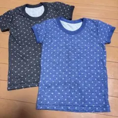 暖か素材 半袖 インナー 肌着 2枚 セット 110