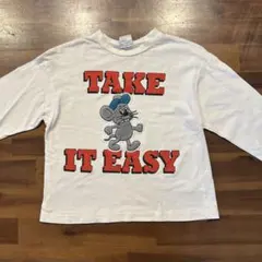 水通しのみ！ブリーズ、長袖カットソー、120㎝、綿100%