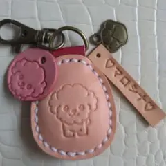 トイプードルたまご型ぷっくりキーホルダー