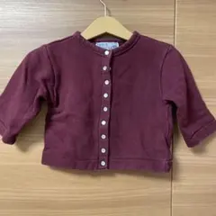 petit main ベビー カーディガン 80cm ボルドー