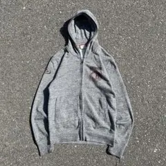 90s GOTCHA ジップパーカー グレー solid hoodie Y2K