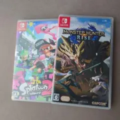 【送料込】モンハンライズ スプラトゥーン2 Switch ソフト 2本セット