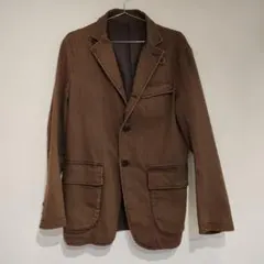 【TAKEO KIKUCHI】ブラウン ダブルポケットジャケット