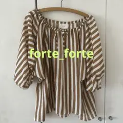 forte_forte SILK 100%ボリュームスリーブブラウスショート丈のサムネイル