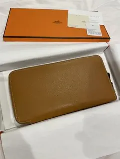 極美品 エルメス アザップ ロング シルクイン 長財布 エトゥープ