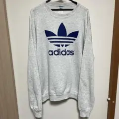 80s 90s USA製 アディダス トレフォイルロゴ スウェット XL