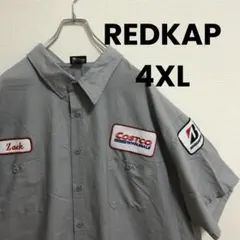 REDKAP usa古着ワッペンロゴ ゆるだぼ COSTCO 半袖 ワークシャツのサムネイル