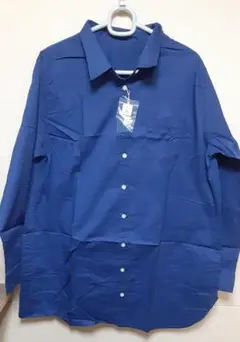 (値下げ）ネイビー 長袖シャツ 新品タグ付き