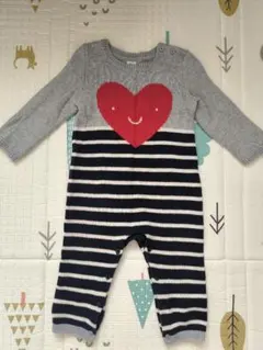 babyGAP ハート柄ニットロンパース　12〜18month