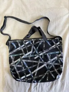 LeSportsac ショルダーバッグ ブラック シルバー